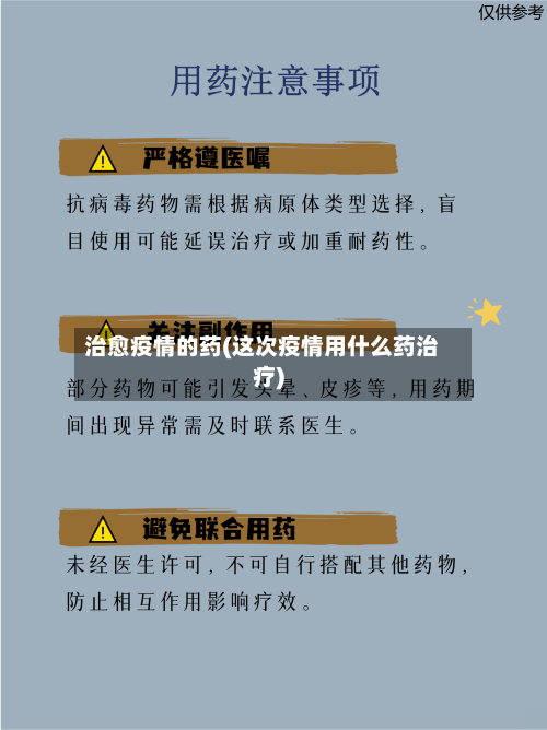 治愈疫情的药(这次疫情用什么药治疗)